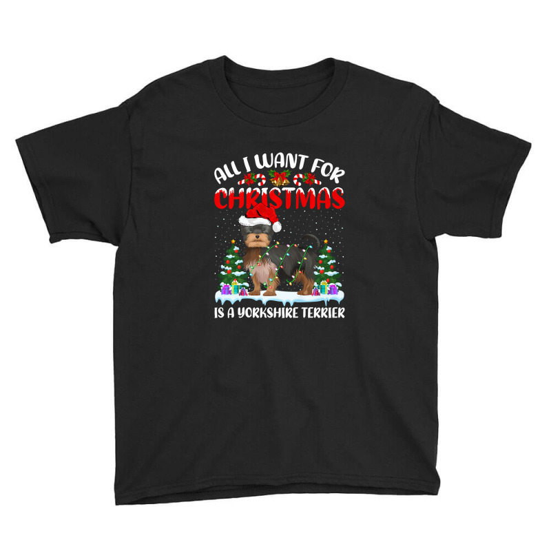 Funny Santa All I Want For Christmas Is A Yorkshire Terrier Premium T Youth Tee by Adriana_Torquemada | Artistshot