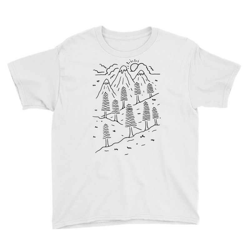 Hiking Trails (for Light) Youth Tee by Quilimo | Artistshot