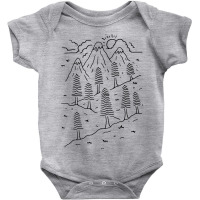 Hiking Trails (for Light) Baby Bodysuit | Artistshot