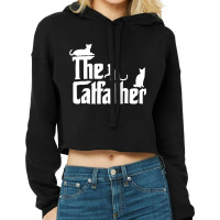 Cat Father Cropped Hoodie | Artistshot