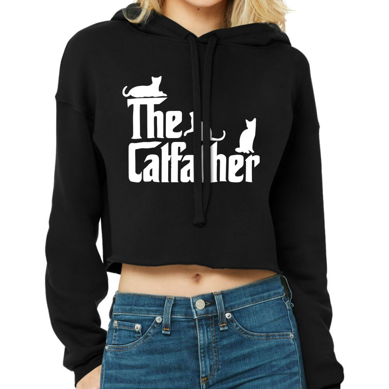 Cat Father Cropped Hoodie | Artistshot