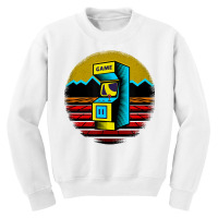 Arcade Game Machine Nostalgia Retro Gamer   80s 90s T Shirt Youth Sweatshirt | Artistshot