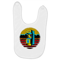 Arcade Game Machine Nostalgia Retro Gamer   80s 90s T Shirt Baby Bibs | Artistshot