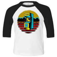 Arcade Game Machine Nostalgia Retro Gamer   80s 90s T Shirt Toddler 3/4 Sleeve Tee | Artistshot