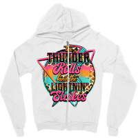 The Thunder Rolls And The Lightnin Strikes Lightning Bolt T Shirt Zipper Hoodie | Artistshot