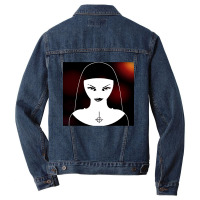 Women Men Burning Skull Call Me Men Denim Jacket | Artistshot