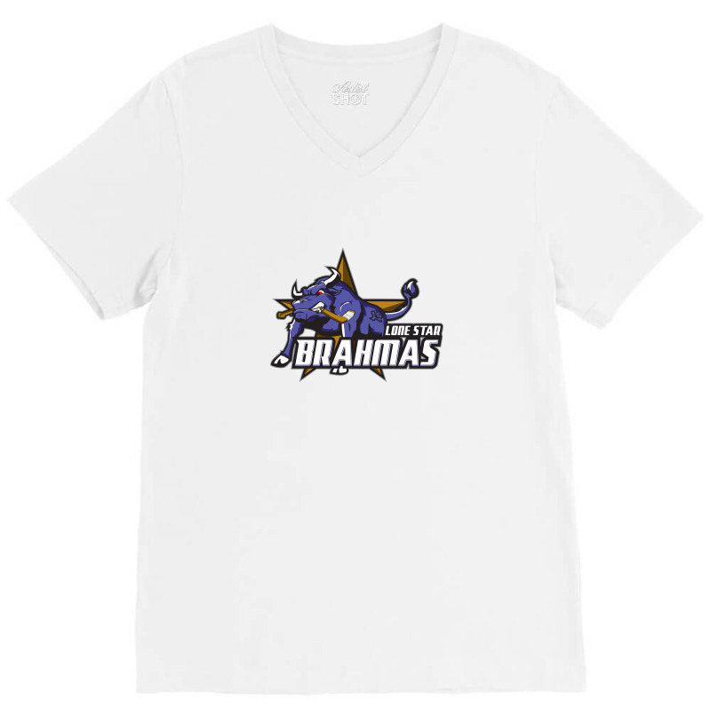 Lone Star Brahmas V-Neck Tee by debantan | Artistshot