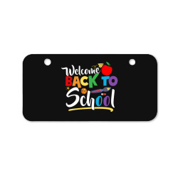welcome back to school Bicycle License Plate | Artistshot