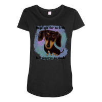 Dachshund Dog T  Shirt Cute Black And Tan Dachshund T  Shirt Maternity Scoop Neck T-shirt | Artistshot