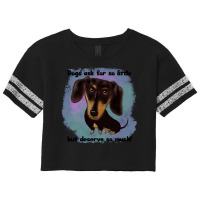 Dachshund Dog T  Shirt Cute Black And Tan Dachshund T  Shirt Scorecard Crop Tee | Artistshot