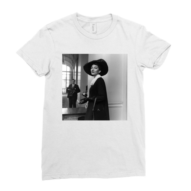 Maria Callas Ladies Fitted T-Shirt by sonoswick | Artistshot