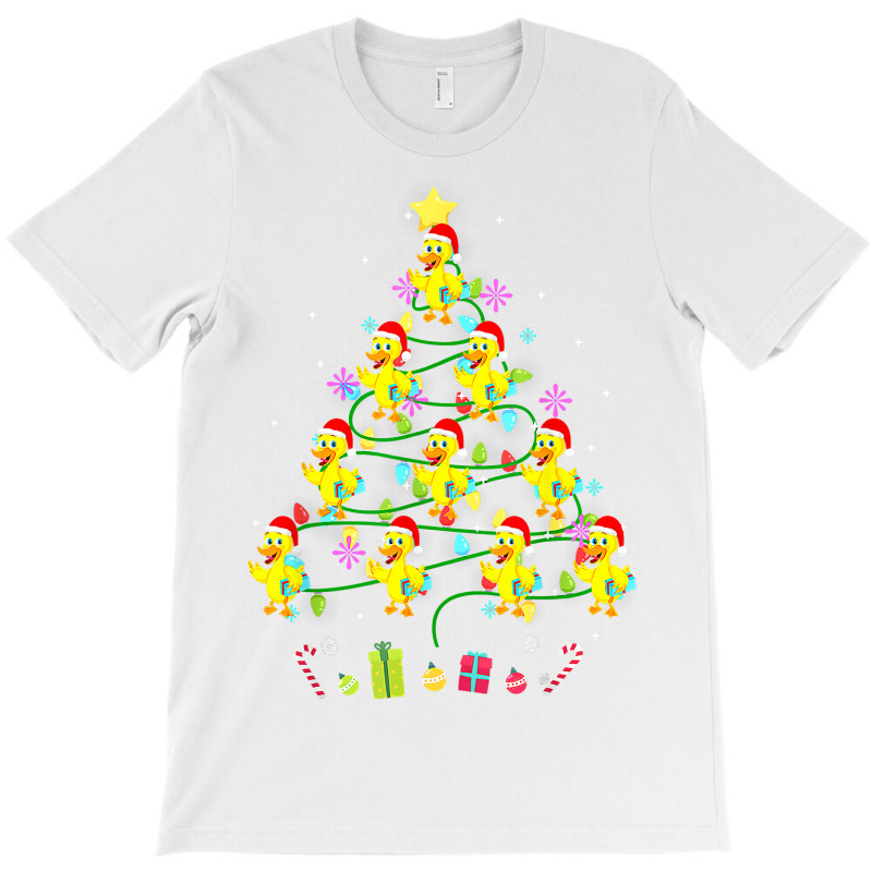 Funny Duck Christmas Tree Color Led Light T Shirt T-shirt | Artistshot