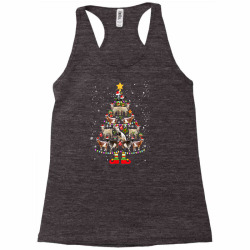 goat christmas pajama shirt xmas goats tree lights hat snow t shirt Racerback Tank | Artistshot