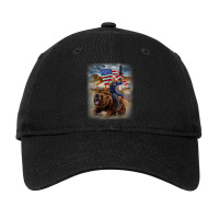 Usa President Trump Build Epic Wall Protect America Adjustable Cap | Artistshot