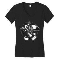 Vintage Graphic  Run Man Music.png Women's V-neck T-shirt | Artistshot