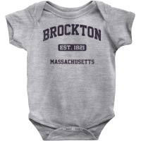 Brockton Massachusetts Ma Vintage State Athletic Style T Shirt Baby Bodysuit | Artistshot