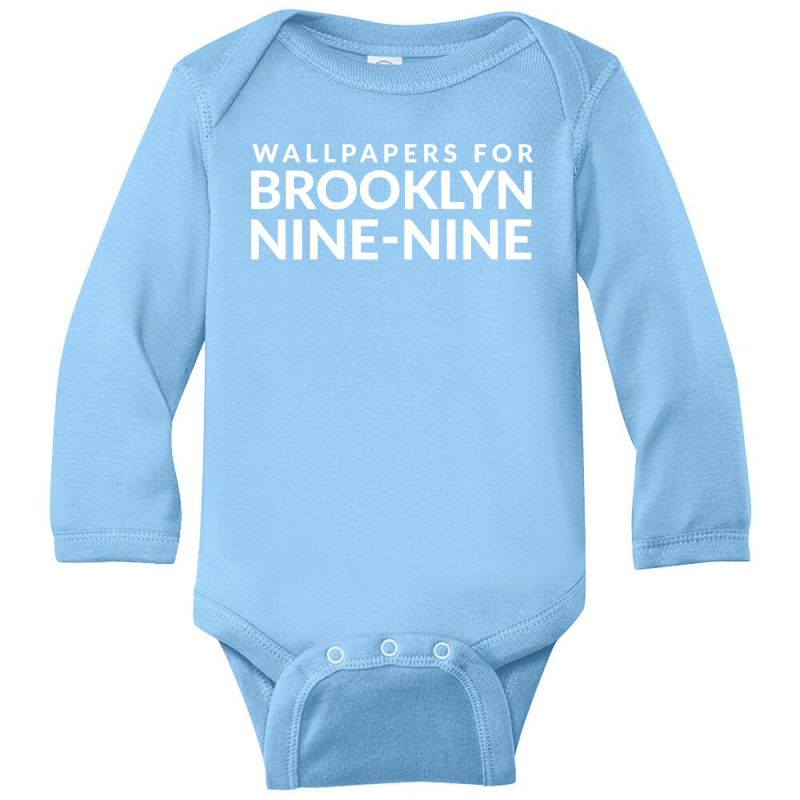 Wallpapers For Brooklyn Nine Long Sleeve Baby Bodysuit by galuh rarasati | Artistshot