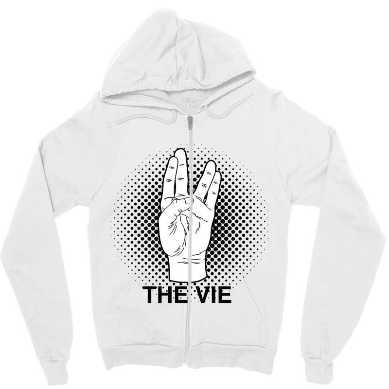 The Vie For Light Zipper Hoodie by autlu2024 | Artistshot