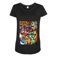 Vintage Photographic  Game Arts Characters.png Maternity Scoop Neck T-shirt | Artistshot