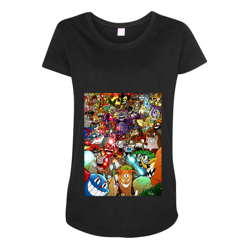 Vintage Photographic  Game Arts Characters.png Maternity Scoop Neck T-shirt by Artist-Cayden | Artistshot