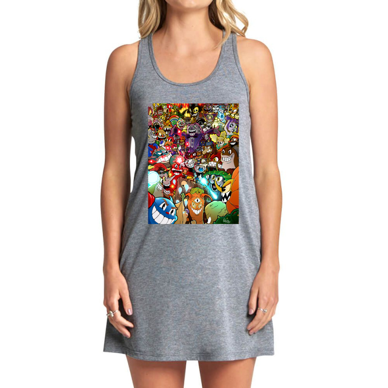 Vintage Photographic  Game Arts Characters.png Tank Dress by Artist-Cayden | Artistshot