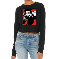 Vintage Music  Light Novel Cartoon Character Cropped Sweater | Artistshot