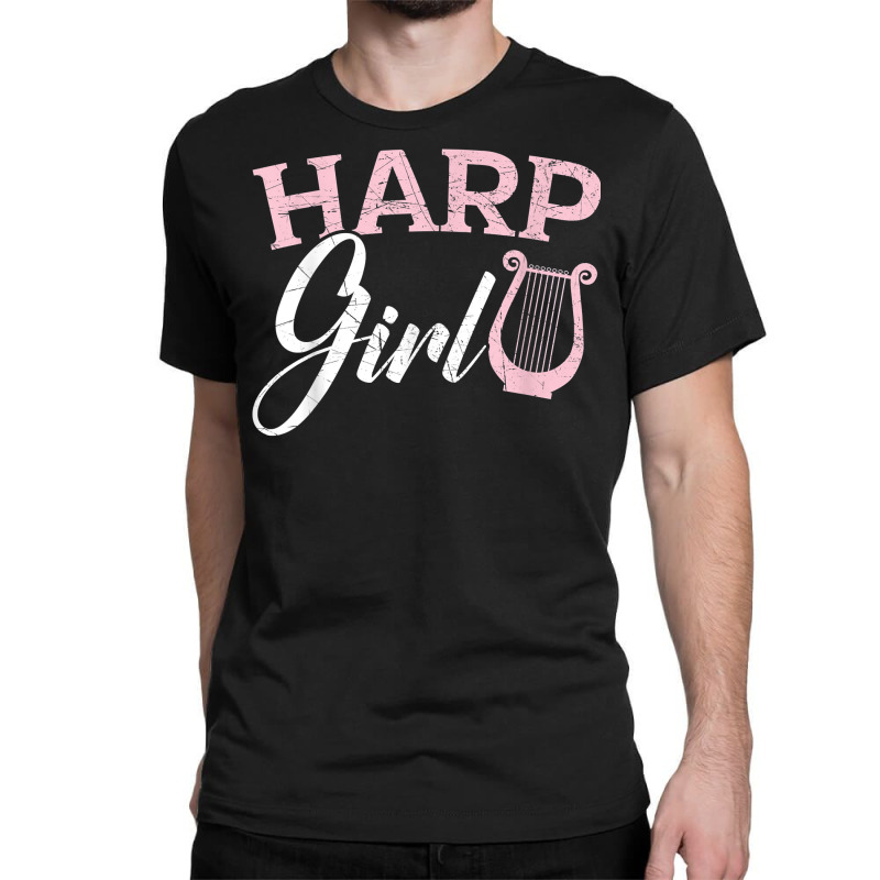 Harp Girl Harpist Musician Musical Instrument T Shirt Classic T-shirt | Artistshot