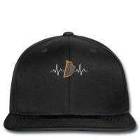 Harp Heartbeat Harpist Musician Musical Instrument T Shirt Printed Hat | Artistshot