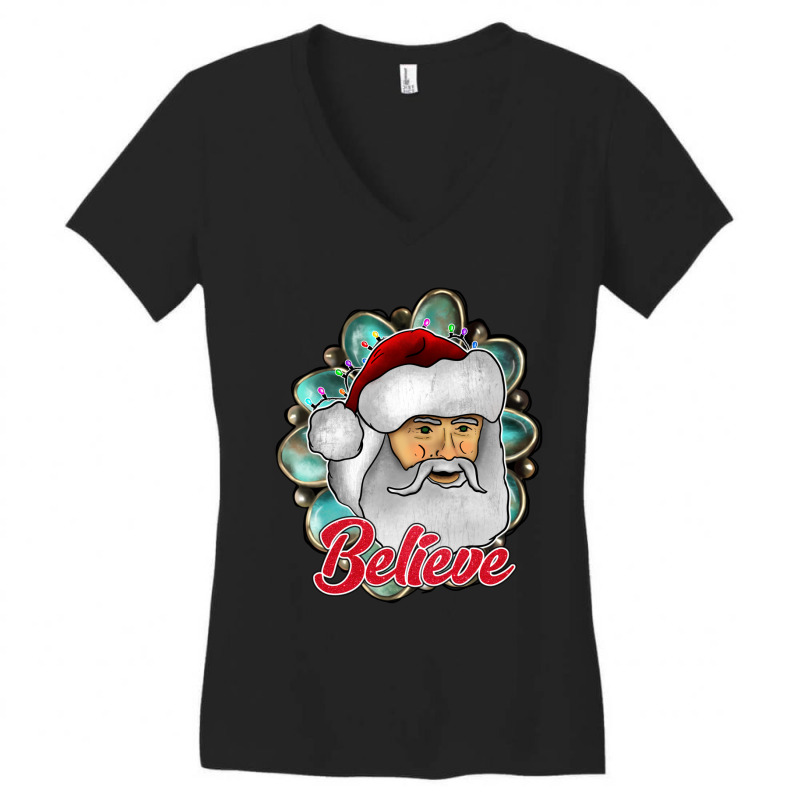 Believe Christmas Women's V-neck T-shirt | Artistshot