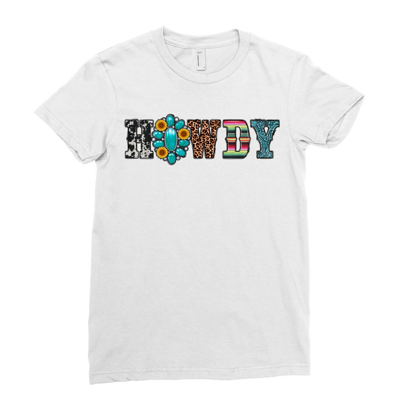 Howdy Ladies Fitted T-shirt | Artistshot