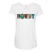 Howdy Maternity Scoop Neck T-shirt | Artistshot