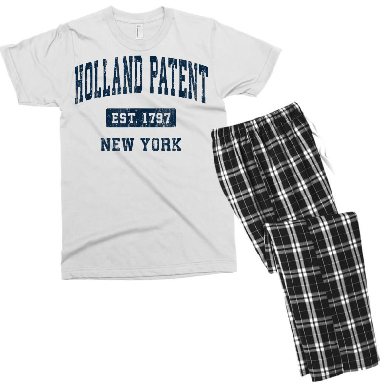 Holland Patent New York Ny Vintage Athletic Sports Design T Shirt Men's T-shirt Pajama Set | Artistshot