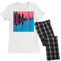 Japanese Vaporwave Futuristic Table T Shirt Women's Pajamas Set | Artistshot