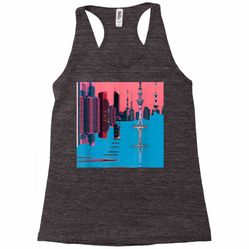 Japanese Vaporwave Futuristic Table T Shirt Racerback Tank by hustonfkobar3 | Artistshot