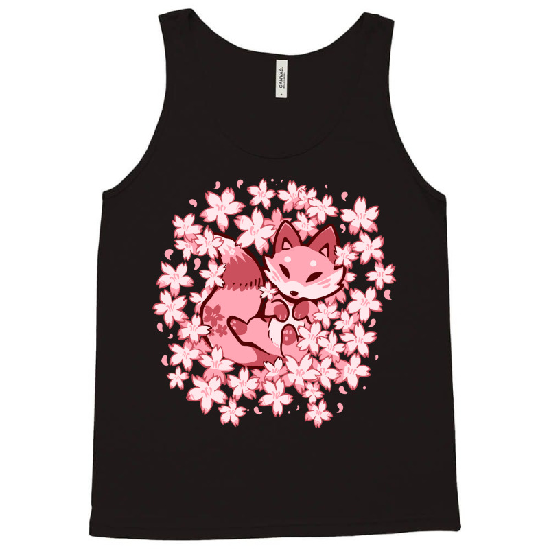 Cherry Blossom Fox Tank Top | Artistshot