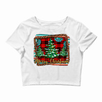 Merry Christmas Background Crop Top | Artistshot