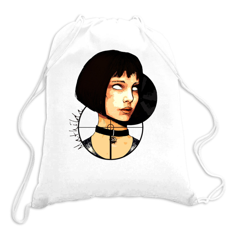 Short Haired Killer Girl Drawstring Bags | Artistshot