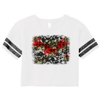 Camouflage Cowhide Christmas Background Scorecard Crop Tee | Artistshot