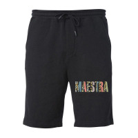 Maestra Siempre Ahí Para Ti Spanish Teacher Bilingue T Shirt Fleece Short | Artistshot