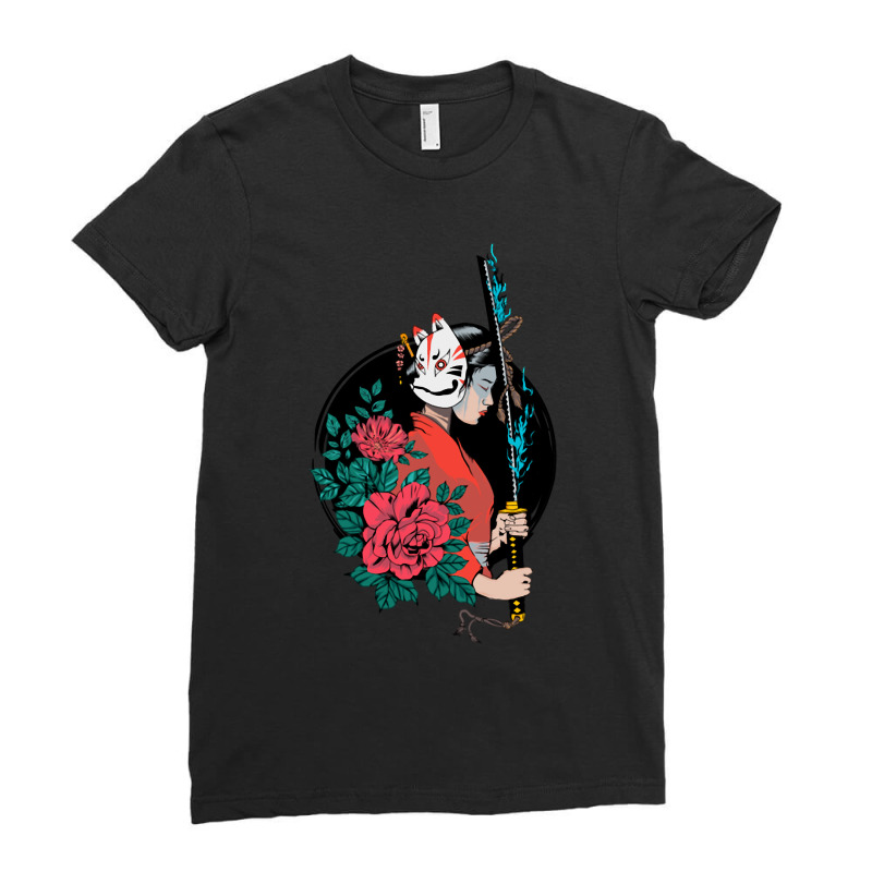 Classic Retro  Shinobi Art Ladies Fitted T-Shirt by Artist-Kyler | Artistshot