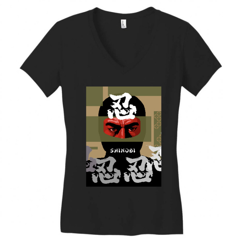 Classic Retro Ninja Classical Music Women's V-Neck T-Shirt by Artist-Kyler | Artistshot