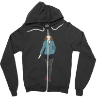 Vintage Graphic  Periods Character Animae Zipper Hoodie | Artistshot