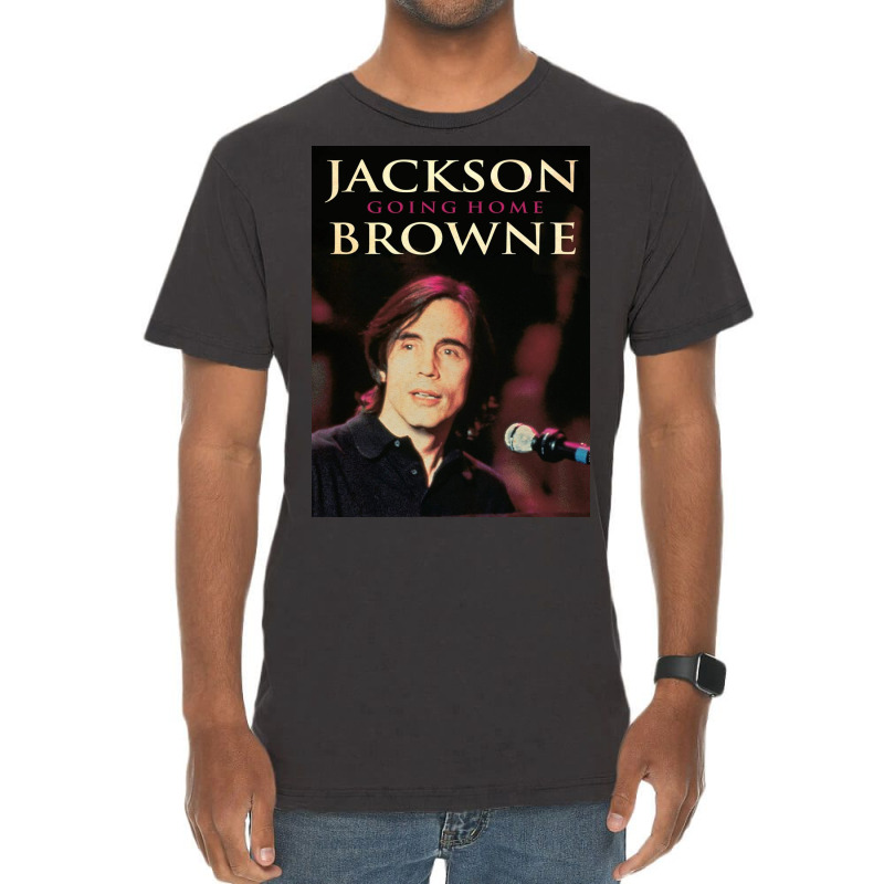 Jackson Browne Shirt Mens Classic Crew Neck T-Shirt Cotton Short Sleeves Top