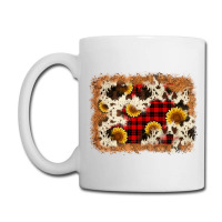 Christmas Cowhide Sunflower Background Coffee Mug | Artistshot