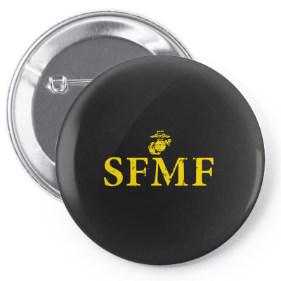 Sfmf Semper Fi Us Marines Pin-back Button Designed By Tee Shop