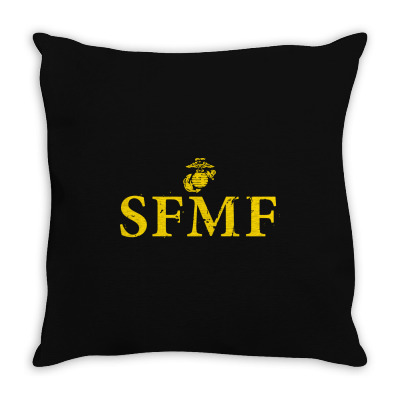 Sfmf Semper Fi Us Marines Throw Pillow Designed By Tee Shop