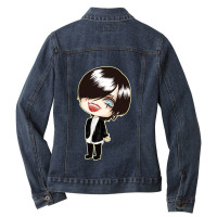 Vintage Animation  Progressive Rock Games Characters Ladies Denim Jacket | Artistshot