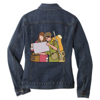 Graphic Vintage  2012 Movie Mask Ladies Denim Jacket | Artistshot