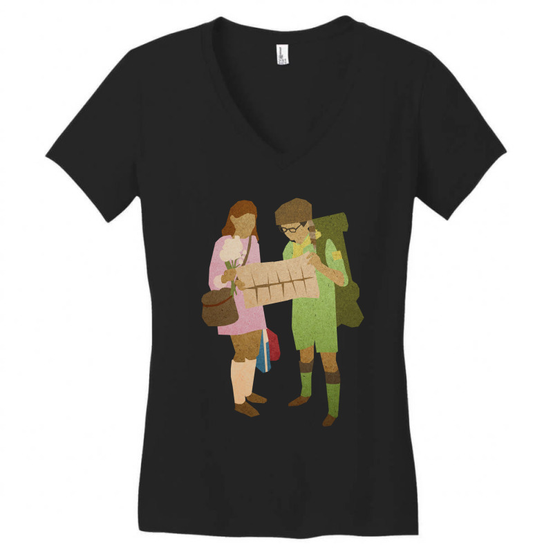 Vintage Graphic  American Films Funny Gift Women's V-Neck T-Shirt by Postifull-Decals | Artistshot