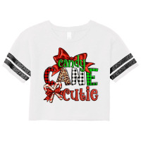 Candy Cane Cutie Christmas Scorecard Crop Tee | Artistshot